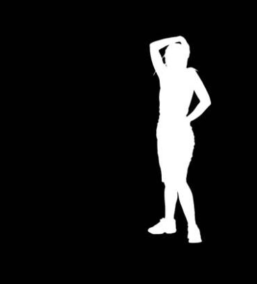美女独舞街舞秀舞蹈跳舞人物剪影抠像特效视频素材