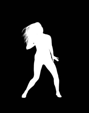 美女独舞身材曲线舞蹈跳舞肢体动作剪影抠像视频素材