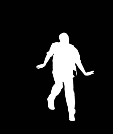 男人街舞独舞跳舞舞蹈舞姿人物剪影抠像特效视频素材