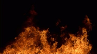火灾火场火焰烈火燃烧黑屏抠像特效视频素材
