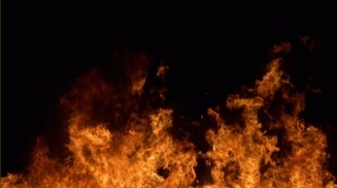 火灾火场火焰烈火燃烧黑屏抠像特效视频素材
