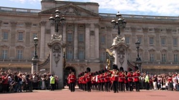 英国皇家乐队出巡奏乐演奏视频素材
