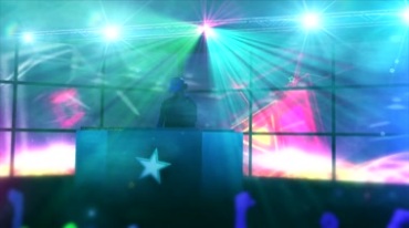 动感炫紫五角星夜场夜店热烈气氛背景视频素材