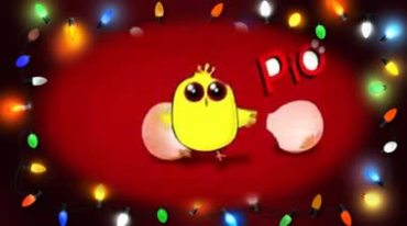 小鸡哔哔（洛天依）歌曲卡通小鸡MV背景视频素材