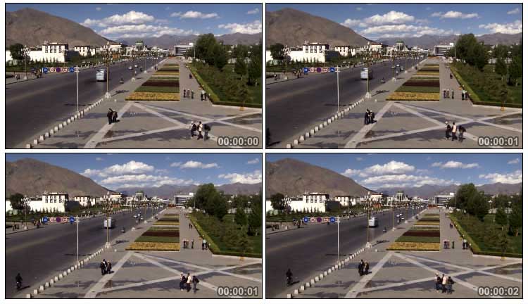 西藏拉萨街头马路公路视频素材