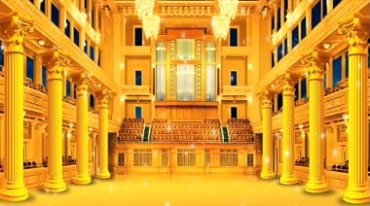 金色大厅宫殿音乐演奏厅视频素材