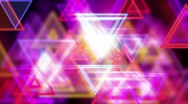 超炫三角图形舞台背景特效视频素材
