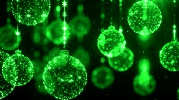 绿色梦幻水晶球闪光粒子特效视频素材