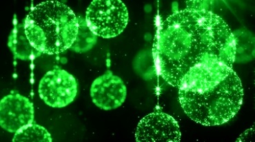 绿色梦幻水晶球闪光粒子特效视频素材