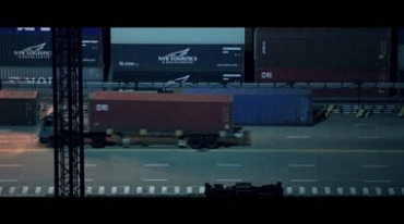 海运码头港口集装箱吊车运输视频素材