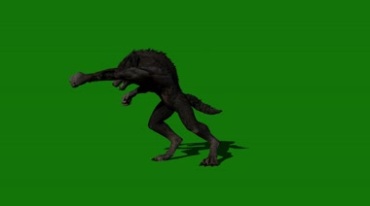 狼人绿屏抠像特效视频素材
