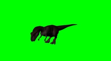 恐龙影子绿幕抠像特效视频素材