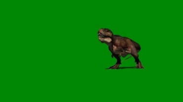 霸王龙恐龙霸气登场绿屏抠像特效视频素材