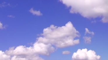 干净的蓝天白云飘动视频素材