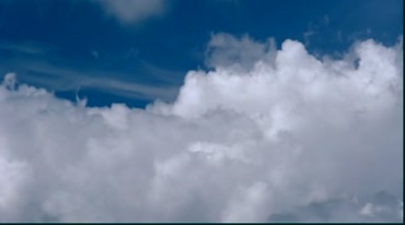 蓝天白云云层云海翻滚视频素材