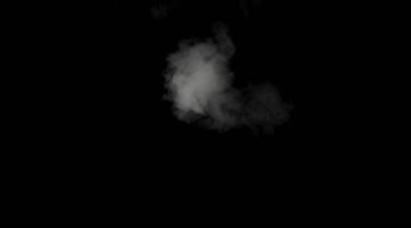 白烟爆炸烟气腾起黑幕抠像特效视频素材