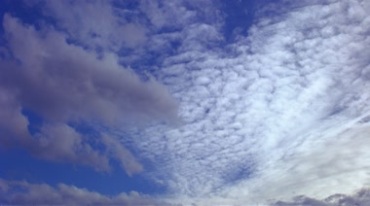 蓝色天空白云快速移动视频素材