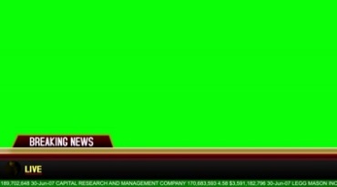 新闻节目字幕条制作背景绿屏视频素材