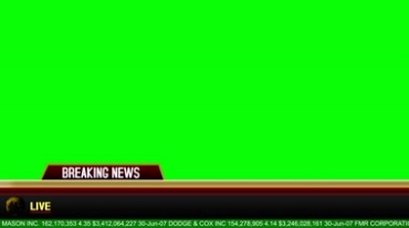 新闻节目字幕条制作背景绿屏视频素材