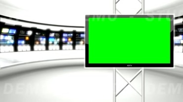 直播间里绿色显示屏幕视频素材