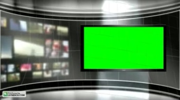 虚拟直播间演播室主持人电视绿屏背景视频素材