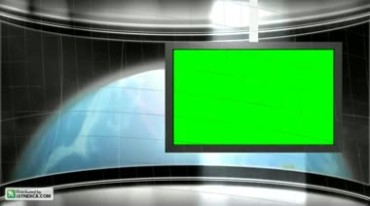 虚拟电视绿色屏幕直播间视频素材