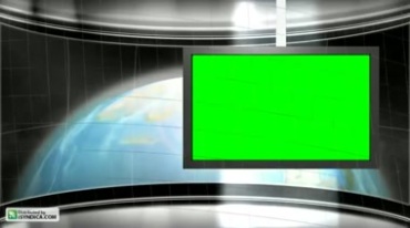 虚拟电视绿色屏幕直播间视频素材
