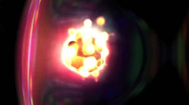 分子原子核碰撞反应释放能量特效视频素材