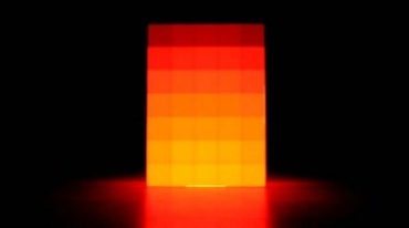 立方体led彩色光源闪烁黑屏特效视频素材