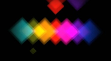 动态霓虹方块组合闪烁特效视频素材