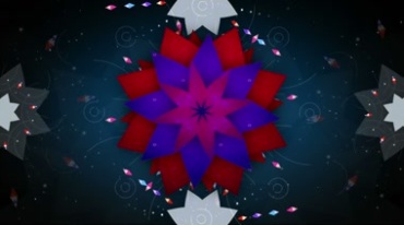 八菱彩色花民歌民族舞蹈背景视频素材