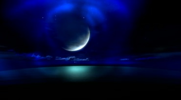 宇宙夜空星空蓝色光效动态背景视频素材