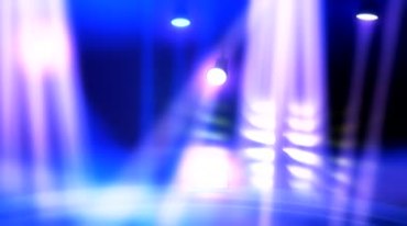 舞台灯光灯照蓝色灯效视频素材