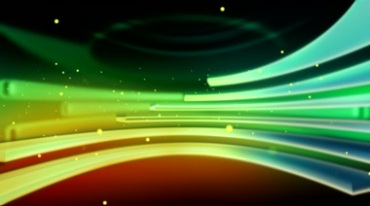 科技旋转长条形状绿色光效粒子视频素材