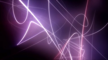 紫色线条缠绕曲线炫光流线特效视频素材