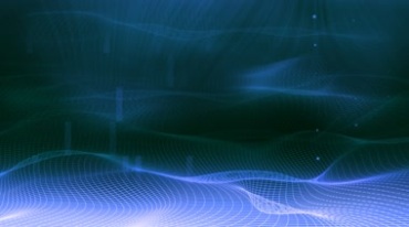 科技蓝色网格波澜起伏动态背景视频素材