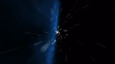 蓝色星空粒子星际快速穿梭特效视频素材