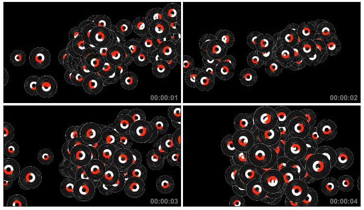 黑胶碟片唱片转场特效视频素材