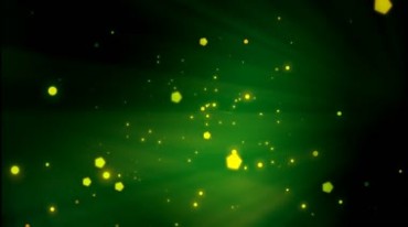 浪漫梦幻绿色光线光斑炫光粒子视频素材