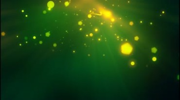 绿色光线光斑炫光粒子动态背景视频素材