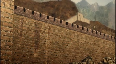 长城高墙城墙军事场景视频素材