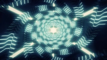 超炫科幻螺旋通道闪光特效视频素材