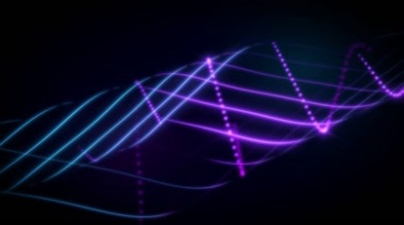 曲线光线弯曲螺旋发光线条旋转通道特效视频素材