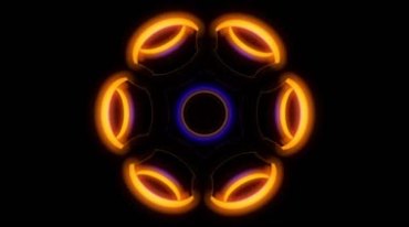 超炫圆形圆环光环排列动态特效视频素材