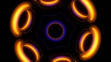超炫圆形圆环光环排列动态特效视频素材