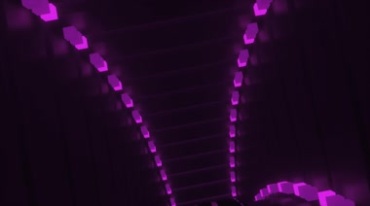 霓虹灯光隧道穿梭穿行视频素材