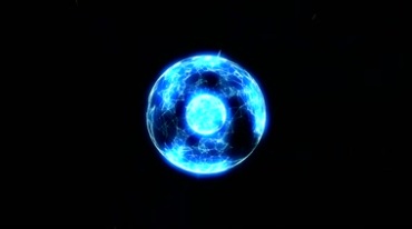 超炫VJ蓝色光球能量波特效视频素材