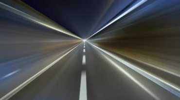 高速公路速度光速灯光闪烁视频素材