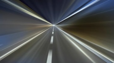 高速公路速度光速灯光闪烁视频素材