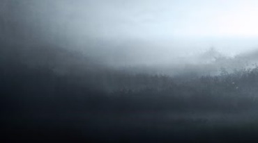 山林白色雾气白雾神秘氛围视频素材